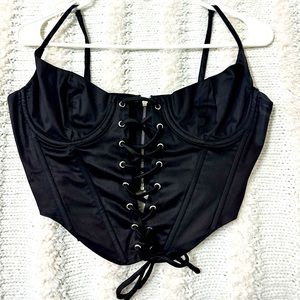 Hey Babe black corset top